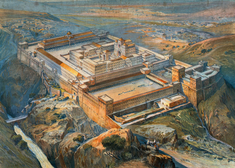 Jerusalem, Tempel ( Rekonstruktion) von 