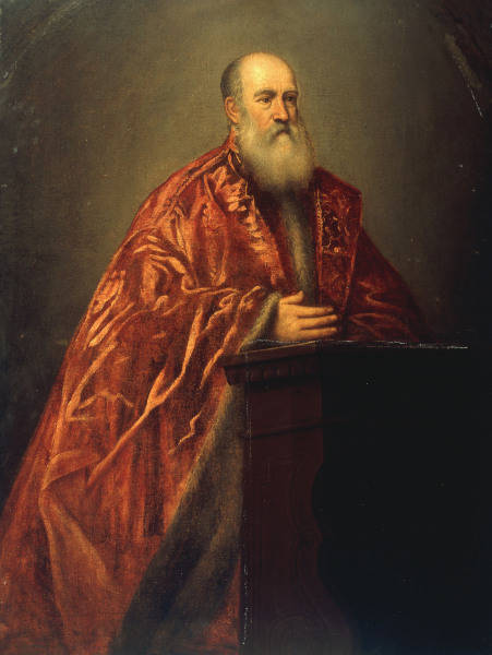 J.Tintoretto, Ratsherr im Gebet von 