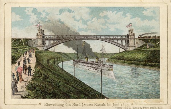 Kaiser-Wilhelm-Kanal, Eröffnung 1895 von 