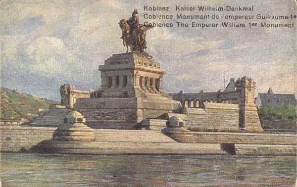 Koblenz, Deutsches Eck / Bildpostk.1910 von 