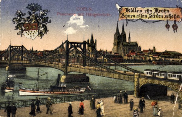 Köln-Deutzer Hängerbrücke von 