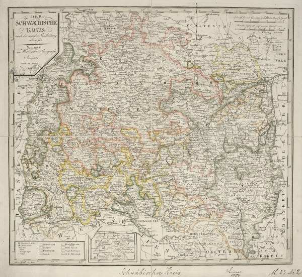 Landkarte Schwäb.Kreis 1804 von 