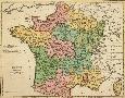 Landkarte von Frankreich 1794