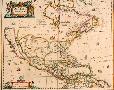 Landkarte von Mittelamerika um 1660