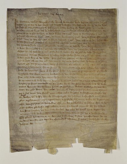 Last will and testament of the artist Master Bertram (c.1345-c.1415) 1410 von 