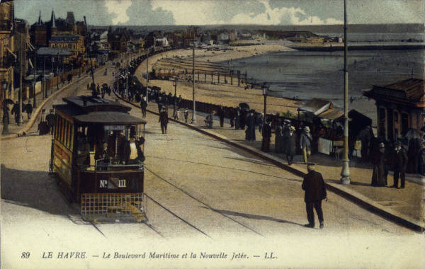 Le Havre, Boulevard Maritime / Postkarte von 