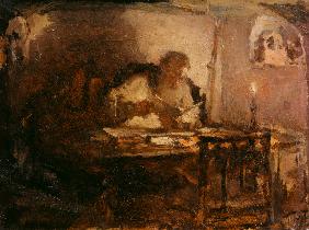 Leo Tolstoj in seinem Arbeitszimmer 1894-01-01