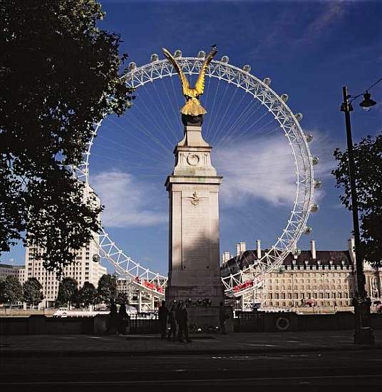 London Eye and Airforce Monument von 