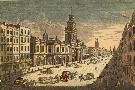 London, Alte Börse, Kupferstich um 1750