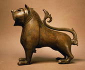 Lion with articulated tail, Islamic, from Spain, Umayyad Period, 12th to 13th century (cast and engr C16th