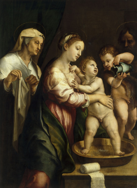 Madonna with wash bowl/ G.Romano/ c.1525 von 