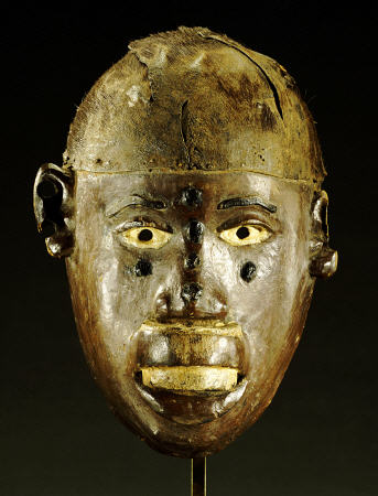 Makonde Mask Of Oval Form With Open Mouth von 