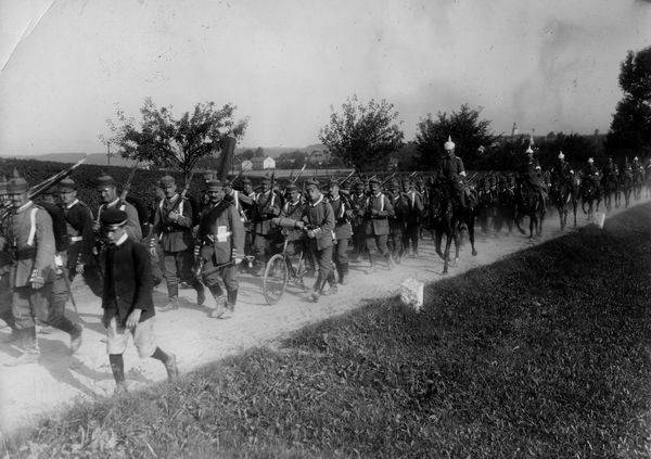 Marschierende Infanteristen/Haeckel 1913 von 