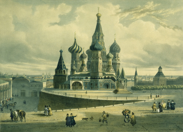 Moskau,Basiliuskathedr von 