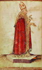 Ms Laur. Strozzi 174 f.5v Portrait of Pope Boniface VIII (c.1235-1303) 19th