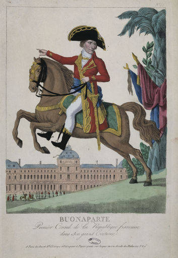 Napoleon Bonarparte / Radierung um 1799 von 
