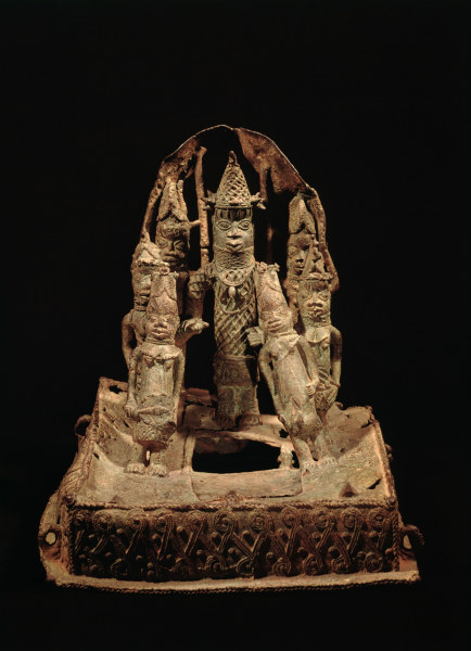 Oba mit Gefolge, Benin, Nigeria / Bronze von 