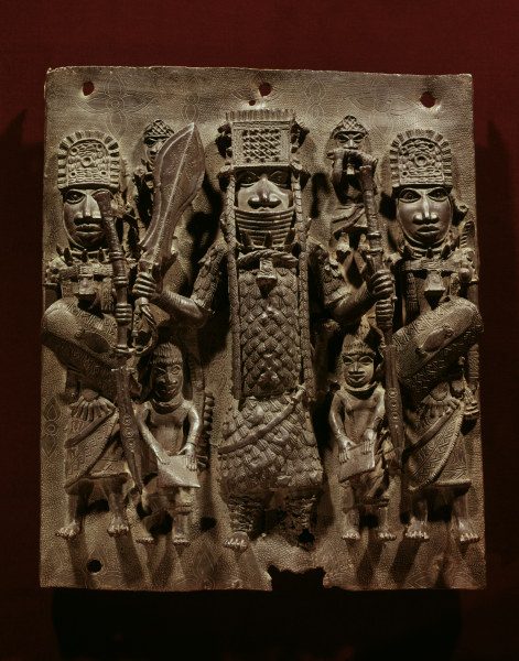 Oba with Attendants / Benin Bronze von 