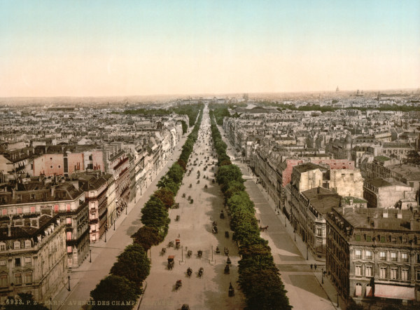 Paris / Champs-Elysees / Photochrom von 