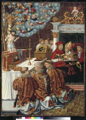 Pfirtscheraltar: Messe des hl 1520-1525