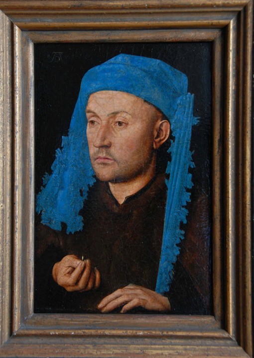 Porträt eines Mannes mit blauem Chaperon (Mann mit dem Ring) von 