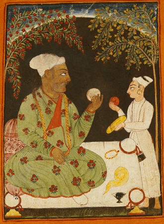 Portrait Of Raja Dhiraj Pal Of Basholi von 