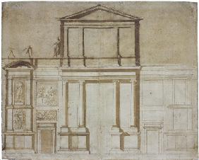 Projekt für die Fassade von San Lorenzo in Florenz 1516