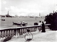 Panoramic view from the Giardini Pubblici (b/w photo) 1494