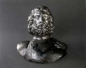 Portrait bust of a man, Gallo-Roman, 2nd-3rd century AD (silver) C18th