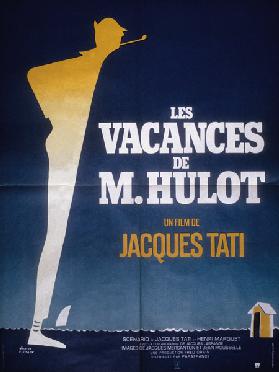 Poster after Pierre Etaix for film Monsieur Hulot's Holiday by Jacques Tati 1953