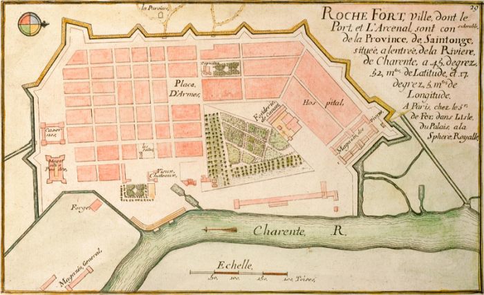 Rochefort, Stadtplan von 