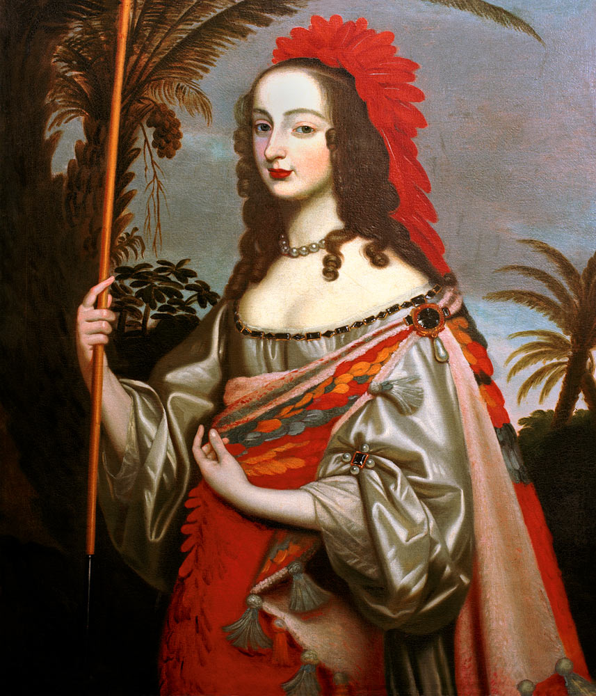 Sophie von Hannover als Indianerin, Gemälde von ihrer Schwester Louise Hollandine von der Pfalz von 
