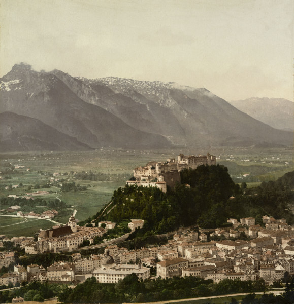 Salzburg, Blick vom Kapuzinerberg von 