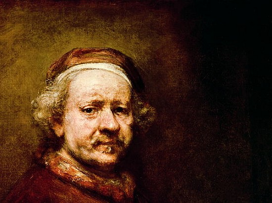 Self Portrait in at the Age of 63, 1669 (detail of 3739) von 
