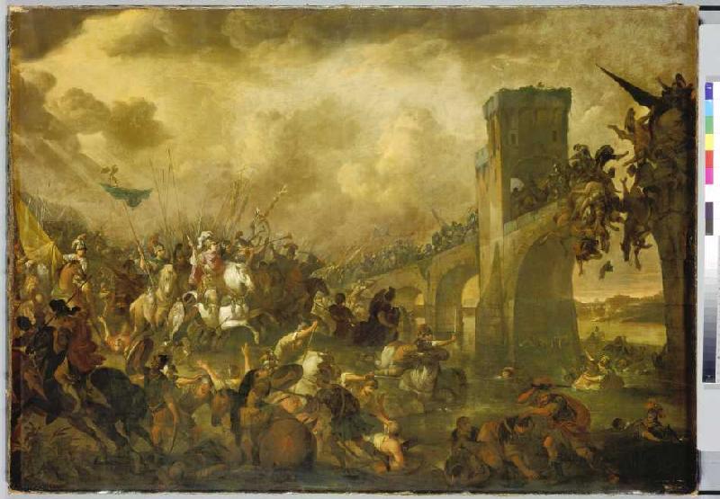 Sieg Konstantins in der Schlacht am Ponte Molle. von 