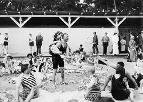 Strandleben in Binz auf Ruegen/Foto 1910