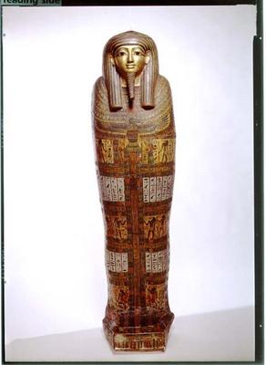 Sarcophagus of Nehemes Mentou, priest of Amon, Egyptian von 
