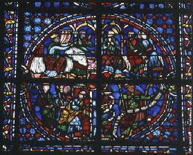 Scenes from the Life of Joseph, including a self portrait of the artist Clement of Chartres, c.1225- 16th