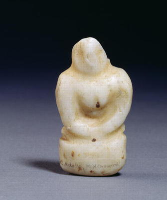 Seated figurine from Antalya, Turkey, Late Neolithic, c.2000 BC (marble) von 
