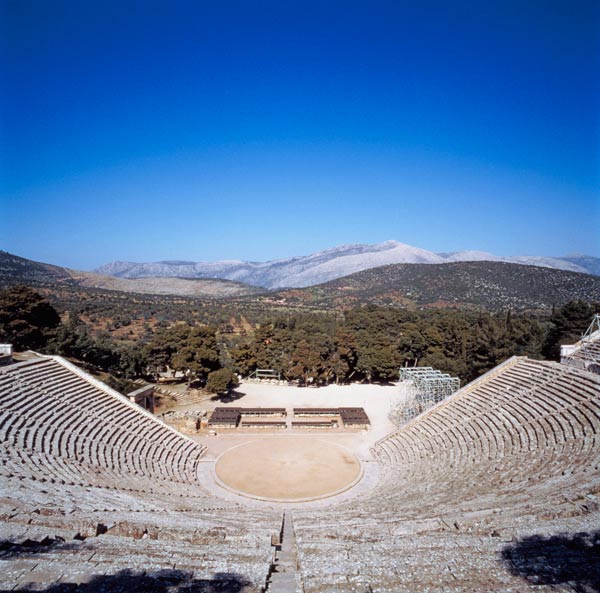 The Theatre of Epidaurus, c.4th-3rd century BC (photo) von 