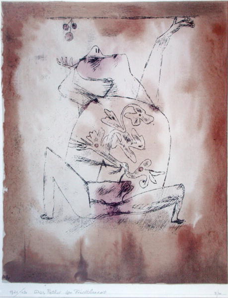 The Pathos of Fertility, 1921 (no 130) (oil transfer drawing and w/c on paper on cardboard)  von 