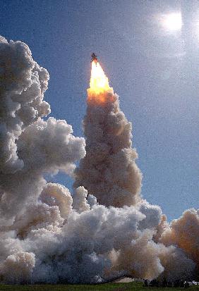 The Space Shuttle Columbia and her crew of six lifted off from PAD 39B at 1:09 p.m. EDT, on a ten-da 22/10/92