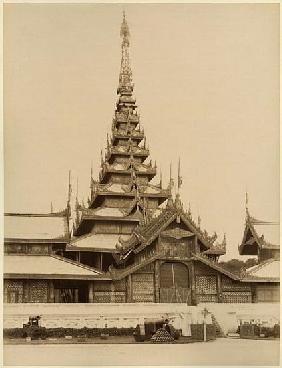 The Myei-nan or Main Audience Hall in the palace of Mandalay, Burma, late 19th century