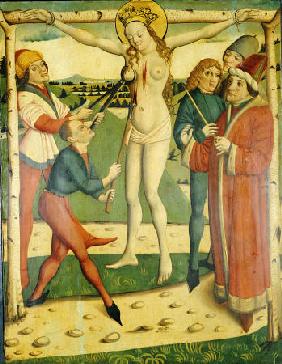 The Martyrdom Of Saint Catherine With The Donor Wumbart Rural Dean And Parish Priest Of Zelhafen