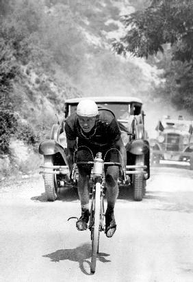 Tour de France 1929, 13th leg Cannes/Nice on July 16 : Benoit Faure on the Braus pass 1929
