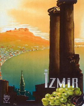 Turkey: Izmir, Turkey - Turkey Touring and Automobile Club poster by Ihap Hulusi Gorey c. 1940