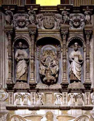 The Altar of St. Agatha, in the Capella di Sant'Agata (marble) von 