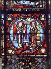 The Annunciation, 12th century (stained glass) 17th