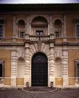 The facade, detail of the main entrance, designed by Giorgio Vasari (1511-74) Giacomo Vignola (1507- 16th