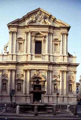 The facade of the church, designed by Carlo Rainaldi (1611-91) 1665 (photo) von 